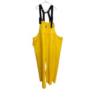 Carhartt Yellow Pib Overalls with Black Straps Reversible NWT